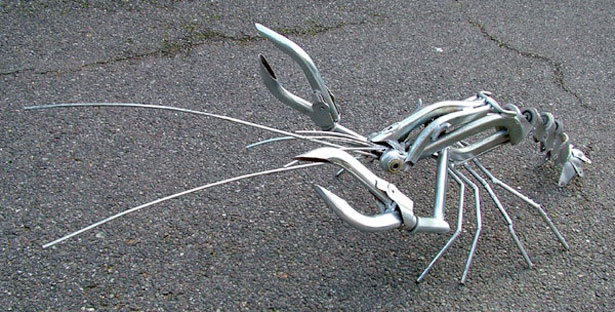 Non-Trashy Recycled and Trash Art 0803crayfish