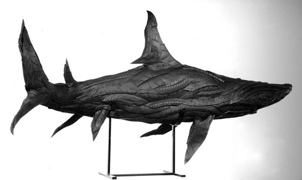 Non-Trashy Recycled and Trash Art JI shark web