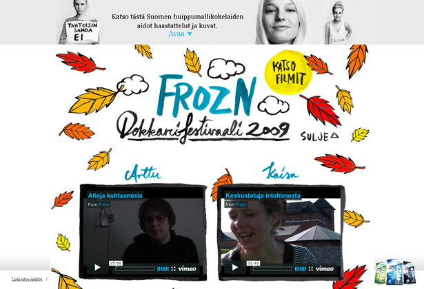 24 Clever Website Designs That Combine jQuery and Illustration scr frozn2