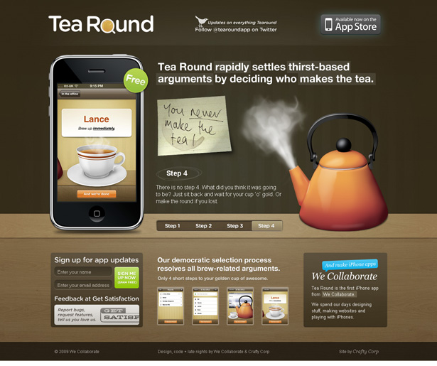 24 Clever Website Designs That Combine jQuery and Illustration scr tearoundapp3