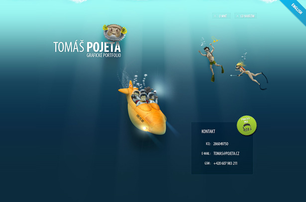 24 Clever Website Designs That Combine jQuery and Illustration scr pojeta3