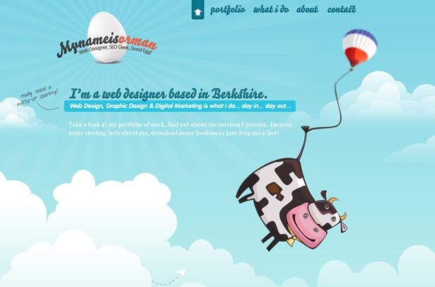 24 Clever Website Designs That Combine jQuery and Illustration scr ormanclark1