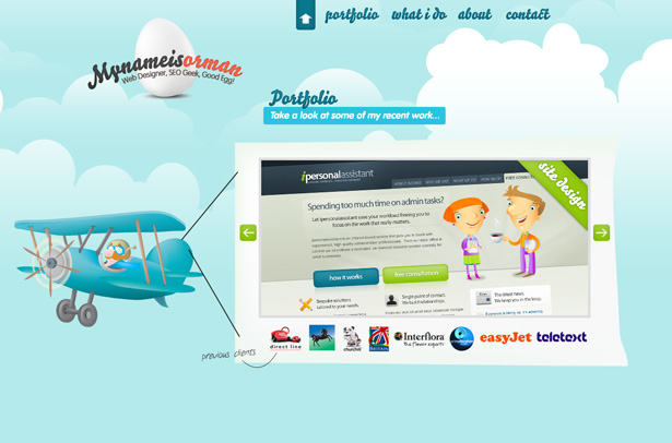 24 Clever Website Designs That Combine jQuery and Illustration scr ormanclark2