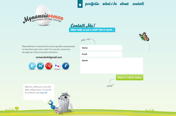 24 Clever Website Designs That Combine jQuery and Illustration scr ormanclark3