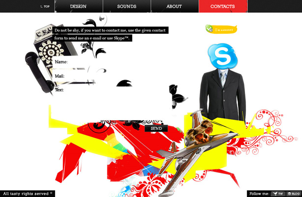 24 Clever Website Designs That Combine jQuery and Illustration scr dreamerlines3