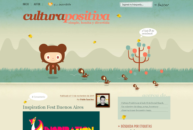 24 Clever Website Designs That Combine jQuery and Illustration scr socialsnack3