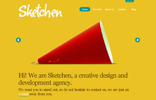 24 Clever Website Designs That Combine jQuery and Illustration scr sketchen1