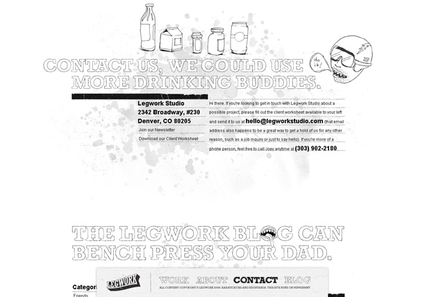 24 Clever Website Designs That Combine jQuery and Illustration scr legwork4