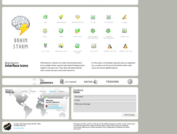 24 Clever Website Designs That Combine jQuery and Illustration scr orangelabel3