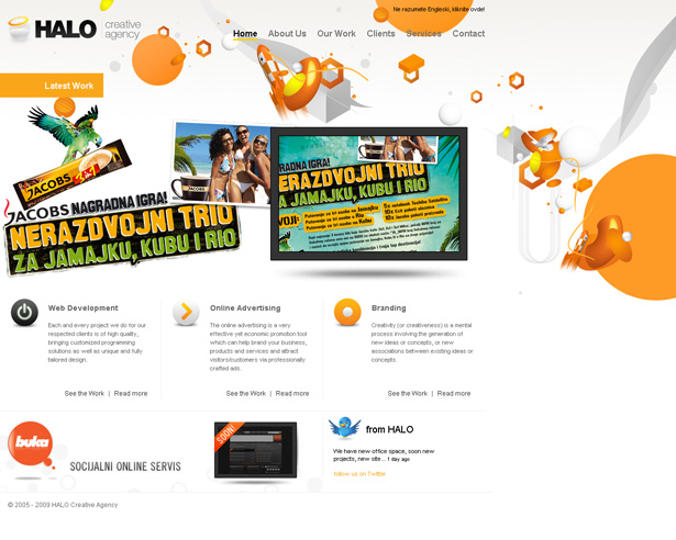 24 Clever Website Designs That Combine jQuery and Illustration scr haloagency1