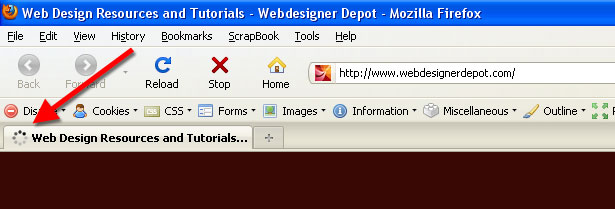 Firefox Browser Loading Firefox Browser Loading