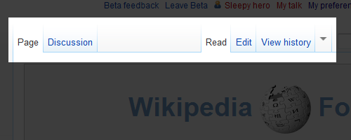 Wikipedia Redesign: What's in Store? wikipedia new tabs
