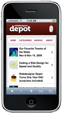 WDD Launches Mobile Version with Mobify iphone2 1