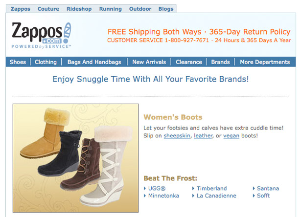 A Guide to Creating Email Newsletters zappos
