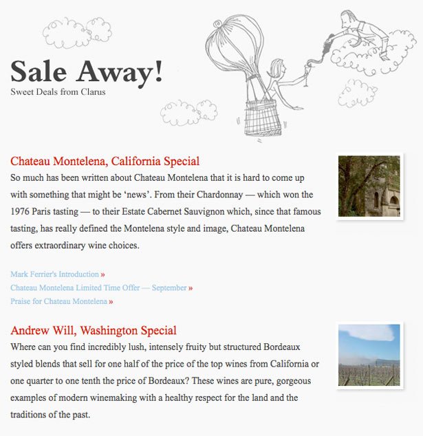 A Guide to Creating Email Newsletters clarus wines