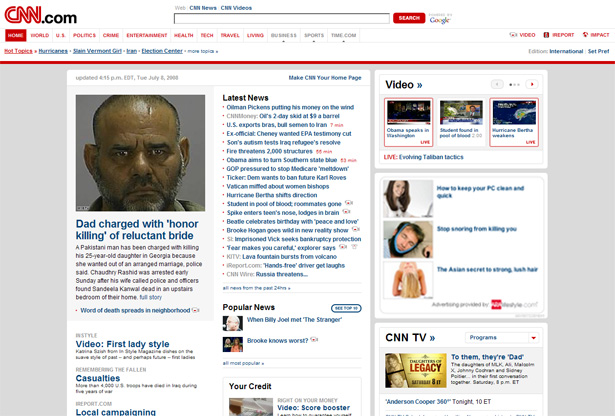 CNN.com old design CNN.com old design