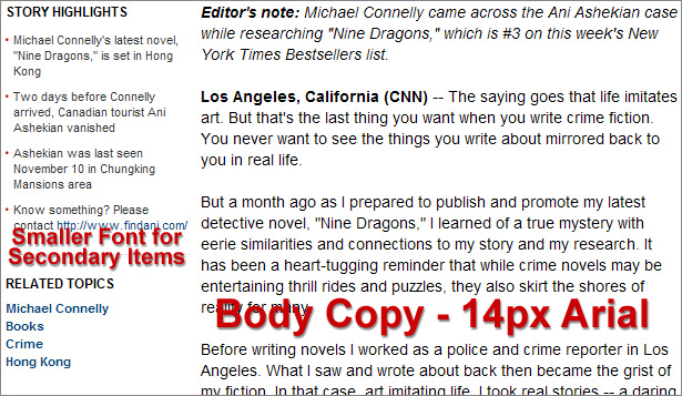 CNN.com body copy CNN.com body copy
