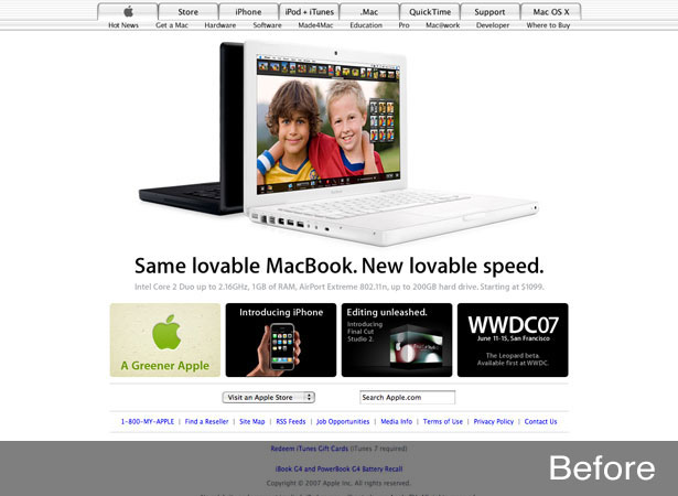 Preparing and Planning for a Redesign apple old
