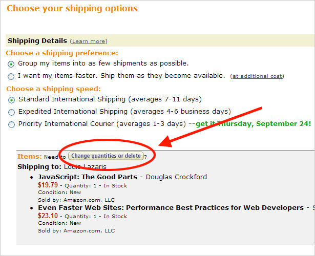 Amazon Shipping Options Amazon Shipping Options