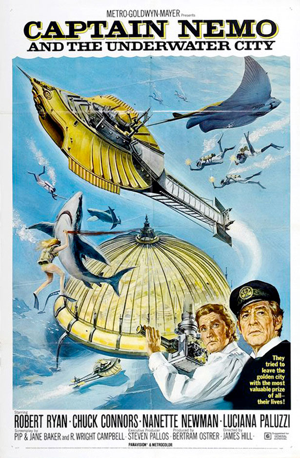 Super Freaky Movie Posters of the 70's captain nemo and the underwater city