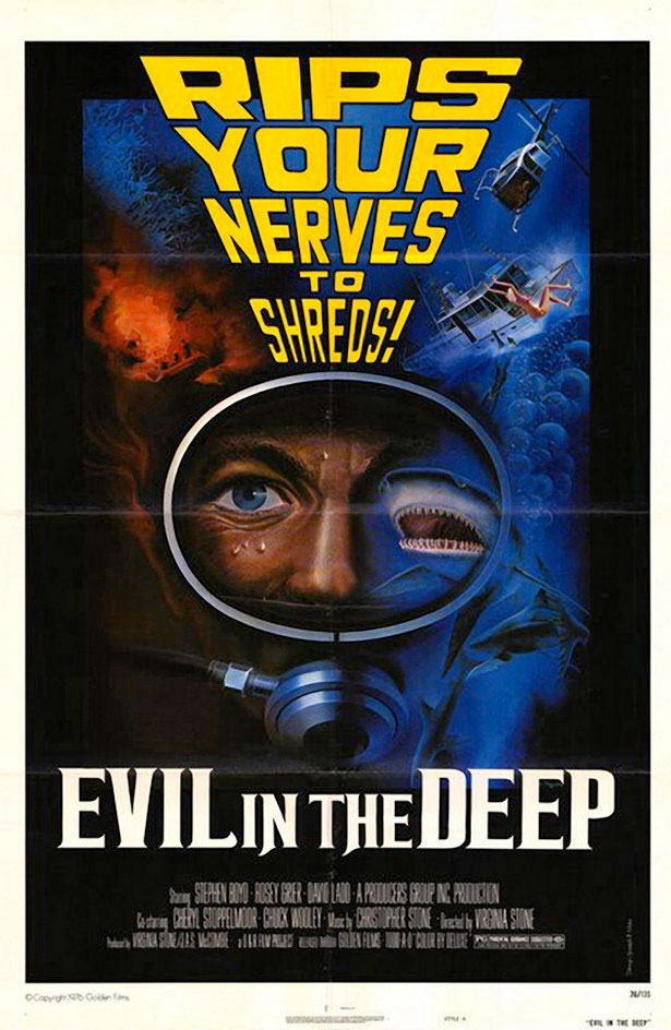 Super Freaky Movie Posters of the 70's evil in the deep