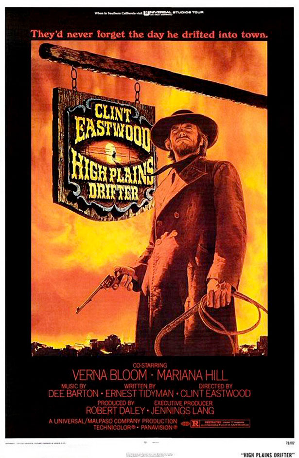 Super Freaky Movie Posters of the 70's high plains drifter