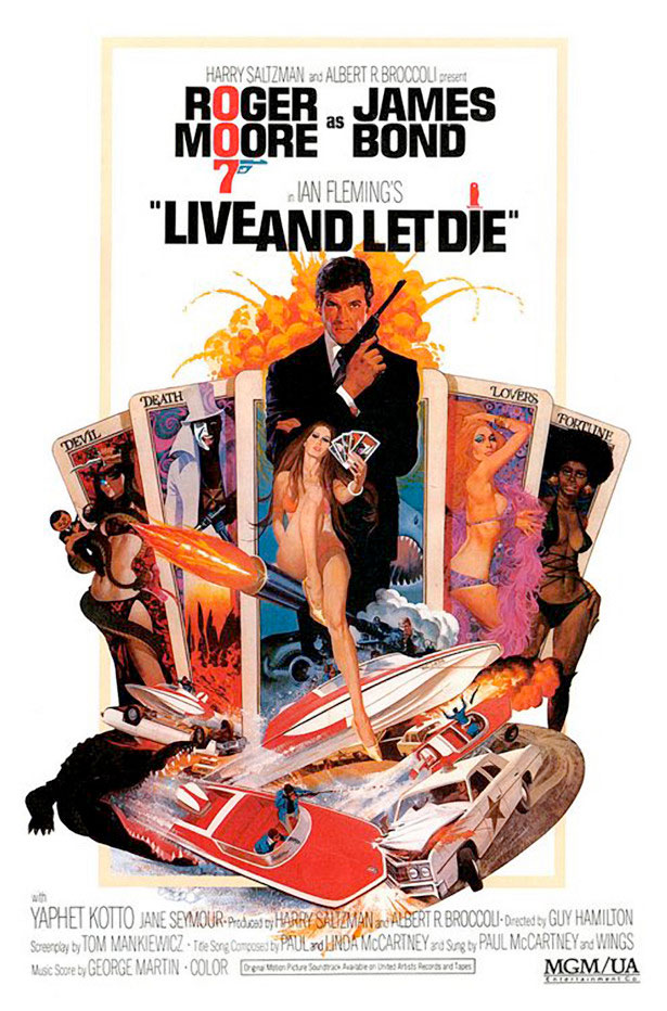Super Freaky Movie Posters of the 70's live and let die ver2