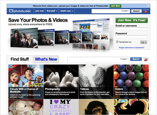 The History and Evolution of Social Media photobucket