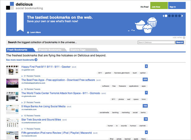 The History and Evolution of Social Media delicious