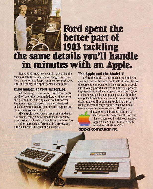 The Evolution of Apple Ads 1981ford