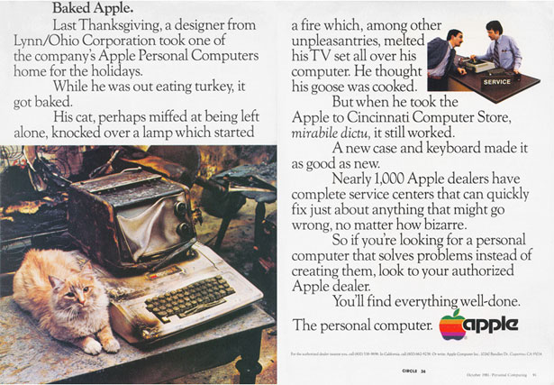 The Evolution of Apple Ads 1981bakedapple