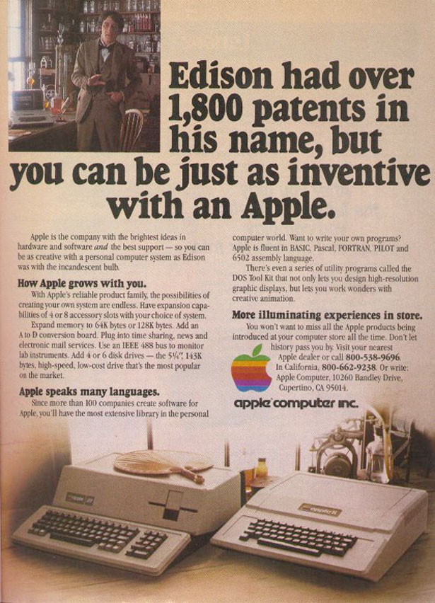 The Evolution of Apple Ads 1981edison