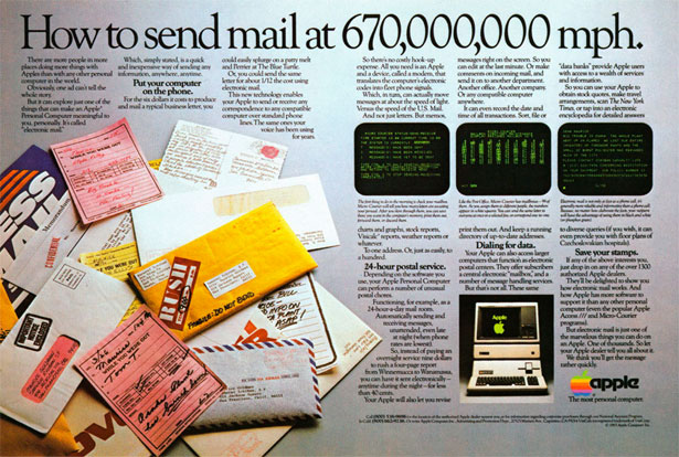 The Evolution of Apple Ads 1983apple3mail