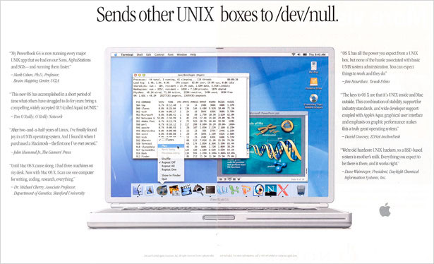 The Evolution of Apple Ads 2002titaniumpowerbook