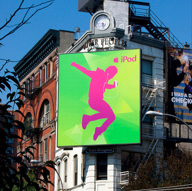 The Evolution of Apple Ads greenpinkbillboard