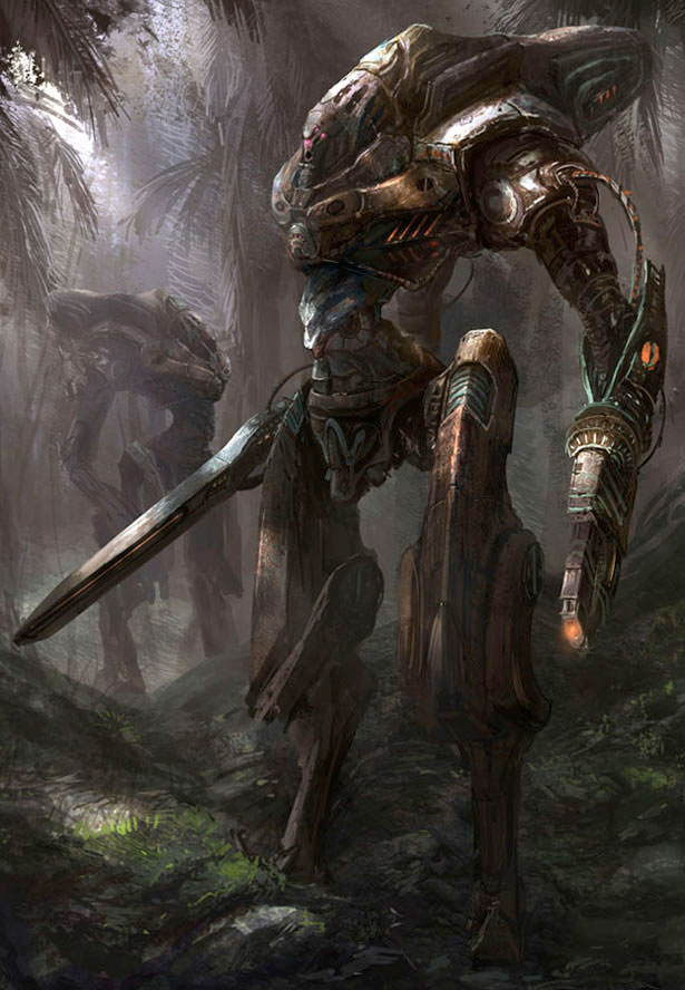 35 Futuristic Illustrations of Robot Art robot 05