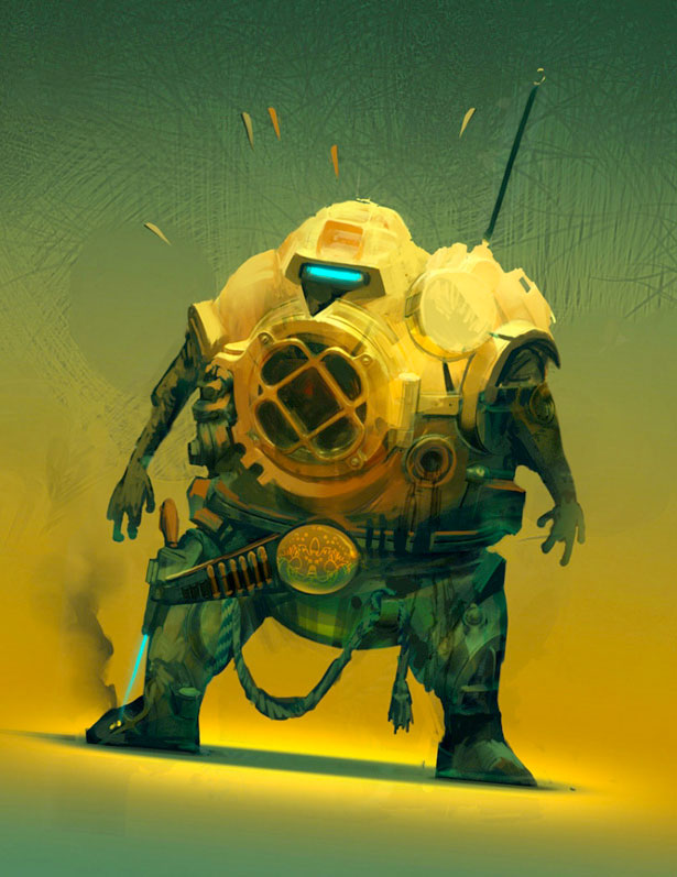 35 Futuristic Illustrations of Robot Art robot 13