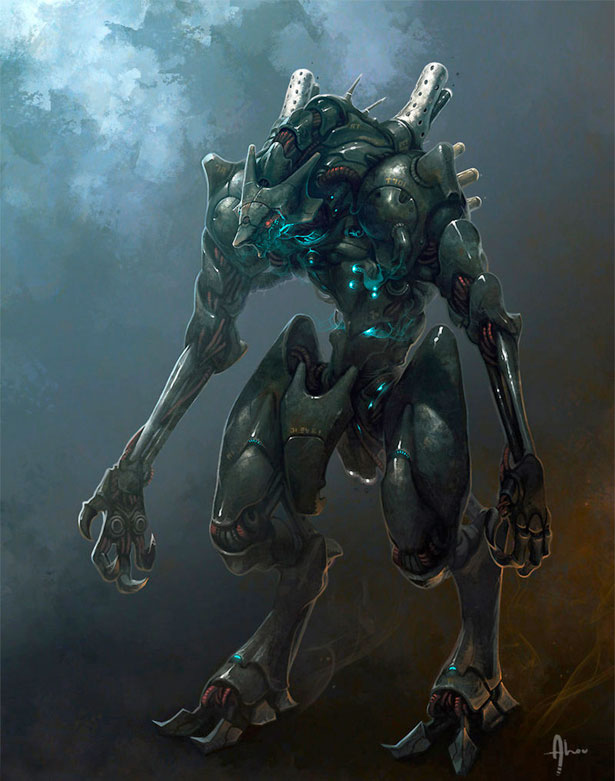 35 Futuristic Illustrations of Robot Art robot 30