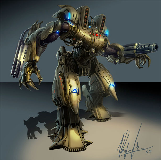 35 Futuristic Illustrations of Robot Art robot 33