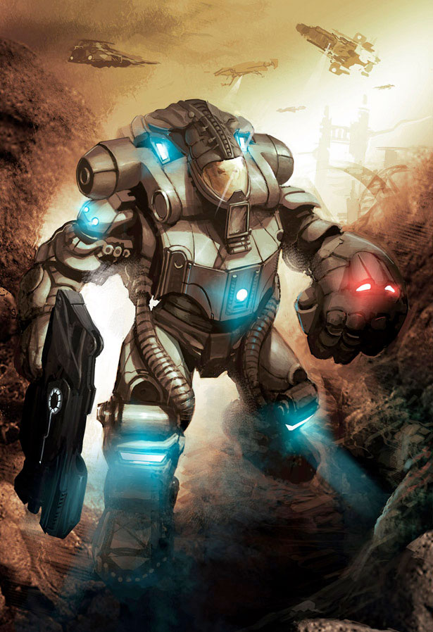 35 Futuristic Illustrations of Robot Art robot 48