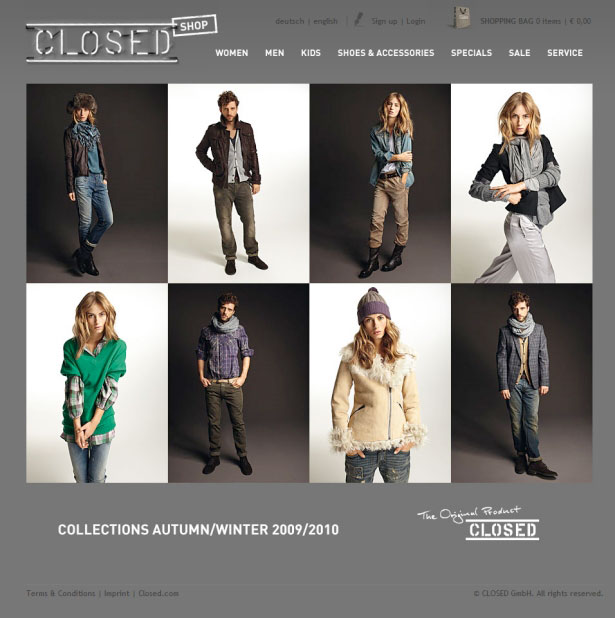35 Inspirational Fashion Website Designs Closed