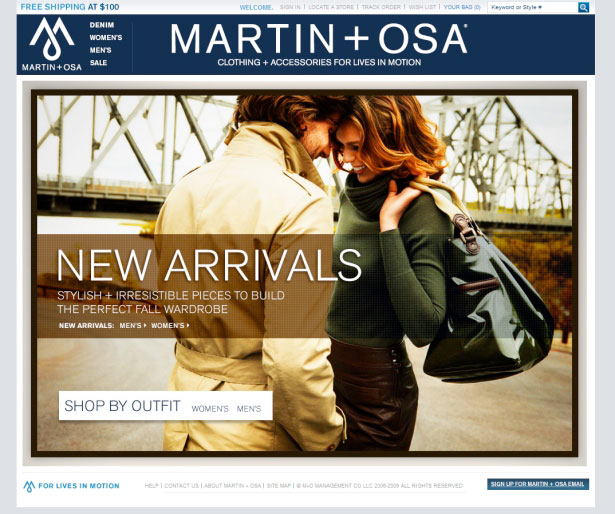 35 Inspirational Fashion Website Designs Martin + Osa