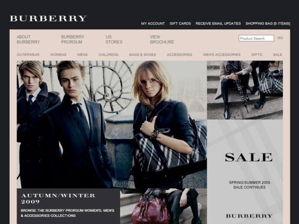35 Inspirational Fashion Website Designs Burberry