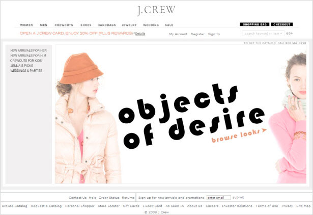 35 Inspirational Fashion Website Designs J.Crew
