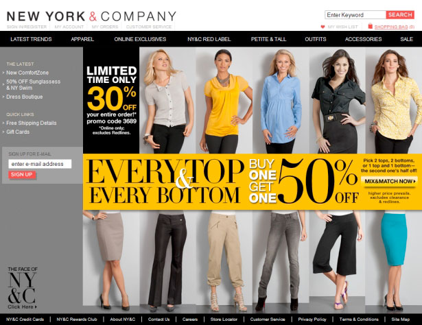 35 Inspirational Fashion Website Designs New York & Company