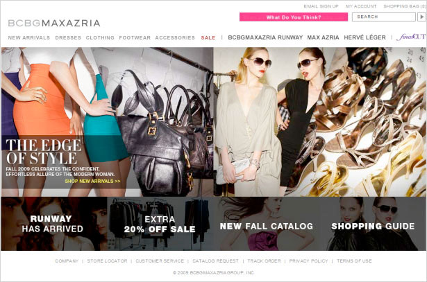 35 Inspirational Fashion Website Designs BCBGMAXAZRIA