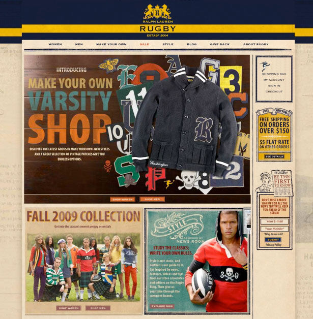 35 Inspirational Fashion Website Designs Ralph Lauren Rugby