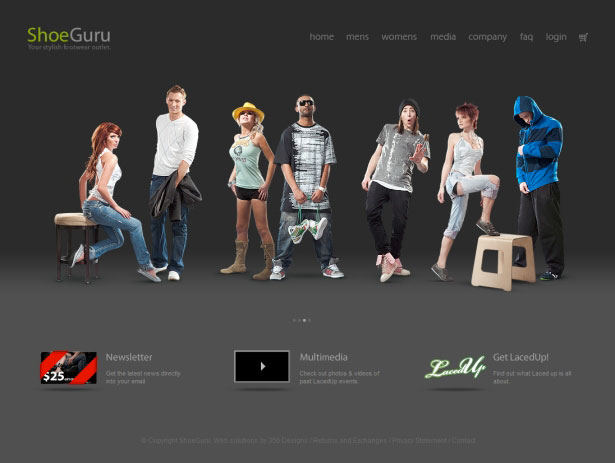 35 Inspirational Fashion Website Designs Shoe Guru