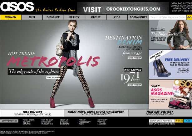 35 Inspirational Fashion Website Designs ASOS