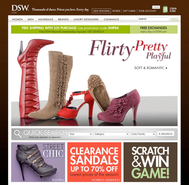 35 Inspirational Fashion Website Designs DSW